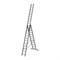 Трехсекционная лестница Gigant L-03 - фото 15795013