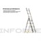 Трехсекционная лестница Inforce ЛП-03-07 - фото 15800228