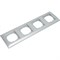 4-местная рамка Metronex Roma Silver - фото 15864084