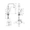 Однорычажный смеситель для раковины Hansgrohe Metropol 230 - фото 15942900