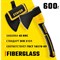 Кованый топор STAYER Fiberglass - фото 16052264