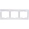 Горизонтальная трехместная рамка Generica КВАРТА - фото 16066455