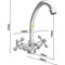 Двуручный смеситель для мойки Juguni JGN0340 - фото 16109288