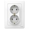 Двойная розетка Systeme Electric BLANCA - фото 16111154
