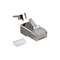 Сетевой коннектор под витую пару Hyperline RJ-458P8C PLUG-8P8C-UV-C6-TW-SH-10 - фото 16150974
