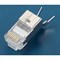 Сетевой коннектор под витую пару Hyperline RJ-458P8C PLUG-8P8C-UV-C6-TW-SH-10 - фото 16150979