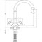 Двуручный смеситель для кухни Decoroom DR53028 - фото 16202469