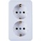 Двухместная розетка Кунцево-Электро ОПТИМА РА16-374 - фото 16211081
