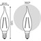 Лампа GAUSS LED Filament Свеча на ветру - фото 16244085