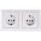 Угловой блок двухместной розетки BYLECTRICA СТИЛЬ - фото 16257068
