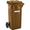 Большой пластмассовый контейнер для мусора EUROKRAFTpro 233137 - фото 16290450