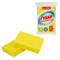 Губки для посуды 95х65х20 мм, ЦЕЛЛЮЛОЗНЫЕ, КОМПЛЕКТ 2 штуки, желтые, LAIMA, 700255 - фото 16416633