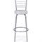 Барный стул Woodville Kuroda белый мрамор, светлый мусс - фото 16432838
