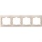 Горизонтальная четырехместная рамка Generica КВАРТА - фото 16467486