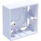 Настенная коробка под лицевые панели и розетки NIKOMAX NMC-BB86X86-WT - фото 16538952