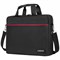 Сумка портфель HEIKKI MAXIMUM (ХЕЙКИ) с отделением для ноутбука 17,3", черная с красной вставкой, 34х44х6 см, 272591 - фото 16563785