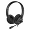 Наушники с микрофоном (гарнитура) A4TECH HU-10, проводные, 2 м, USB, черные, 1611400 - фото 16566367
