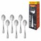Ложки чайные 13,5 см, STANDARD, КОМПЛЕКТ 6 шт., полированная нержавеющая сталь, серебристые DASWERK (ДАСВЕРК), 609075 - фото 16567615