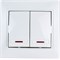 Двойной выключатель INTRO Plano - фото 16681183