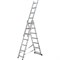 Трехсекционная алюминиевая лестница SMARTY SN011-307 - фото 16687714