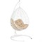 Подвесное кресло-кокон Лаура SEVILLA RELAX белый + каркас, подушка бежевая SEV-5 - фото 16716072