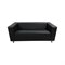 Трехместный диван Мягкий Офис черный - фото 16780818