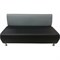 Двухместная секция дивана Мягкий Офис серая-черная - фото 16809476