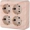Четырехместная розетка LK Studio 813825 - фото 16945384