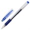 Ручка гелевая PILOT "G-3", корпус прозрачный, узел 0,38 мм, линия 0,2 мм, резиновый упор, синяя, BLN-G3-38 L - фото 16959587