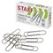 Скрепки большие 50 мм гофрированные 50 шт., STAFF "EVERYDAY", металлические, РОССИЯ, 220011 - фото 17072823