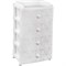 Комод ЗПИ "Альтернатива" Лаура 4-х секцион. широкий белый - фото 17074558