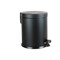 Урна с педалью PRIMANOVA 5, металл/мат.чёрный, высота 27 см, диаметр 20,5 см - фото 17174175