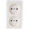 Двухместная розетка Кунцево-Электро ОПТИМА РА10-373 - фото 17199284