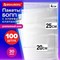 Пакеты БОПП с клеевым клапаном, КОМПЛЕКТ 100 штук, 20х25 + 4 см, 30 мкм, с усиленным швом, BRAUBERG, 700407 - фото 17217030