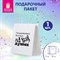 Пакет подарочный (1 штука) 26х13х32 см (L) "На год душнее", крафт, ЗОЛОТАЯ СКАЗКА, 700855 - фото 17217067