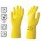 Перчатки латексные КЩС, сверхпрочные, плотные, хлопковое напыление, размер 8,5-9, L (большой), желтые, HQ Profiline, 73587 - фото 17238572