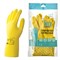 Перчатки латексные КЩС, сверхпрочные, плотные, хлопковое напыление, размер 9,5-10, XL (очень большой), желтые, HQ Profiline, 73590 - фото 17240949