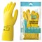 Перчатки латексные КЩС, сверхпрочные, плотные, хлопковое напыление, размер 7,5-8, M (средний), желтые, HQ Profiline, 73584 - фото 17248576
