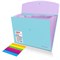 Папка-органайзер конверт на кнопке 6 отделений, BRAUBERG "Extra", A4, голубая с лиловым, 274104 - фото 17273102