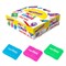 Ластик эргономичный ЮНЛАНДИЯ "СУПЕР", 33х21х10 мм, яркие цвета ассорти, 272667 - фото 17281306