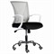 Кресло BRABIX "Wings MG-306", пластик белый, хром, сетка, серое/черное, 532010 - фото 17307740