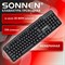 Клавиатура проводная бесшумная, USB, 104 клавиши, SONNEN KB-8136, черная, 513946 - фото 17317185