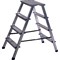 Двухсторонняя алюминиевая стремянка STAIRS AMP204 - фото 17321382