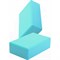 Блок для йоги ZDK бирюзовый, 2шт, 23x15x8см, 180г ZDKblock7.5/turquoise - фото 17564824